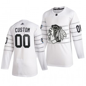 Chicago Blackhawks Custom Weiß Adidas 2020 NHL All-Star Trikot Authentic - Herren